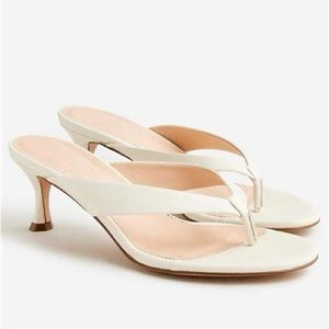 J. Crew Violetta made-in-Italy thong sandals in ivory leather